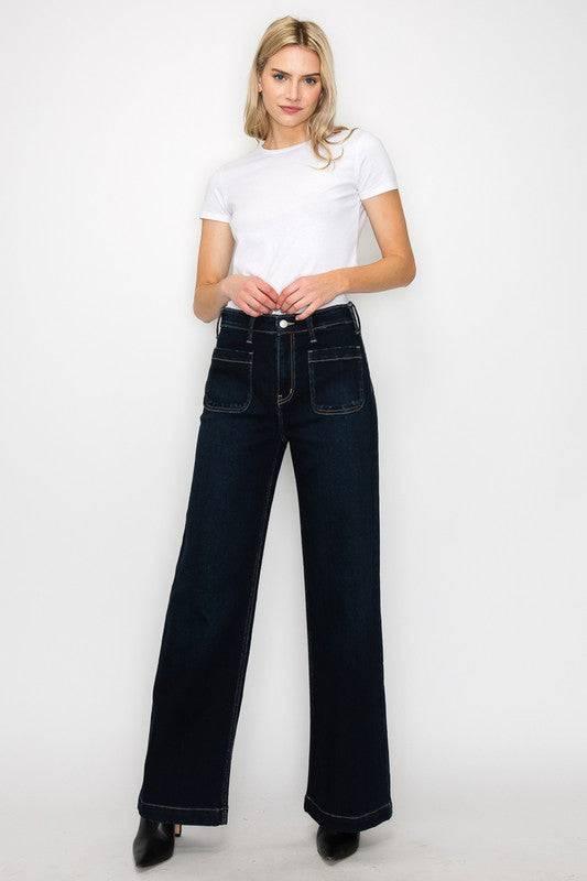 High rise modern wide jeans Jeans