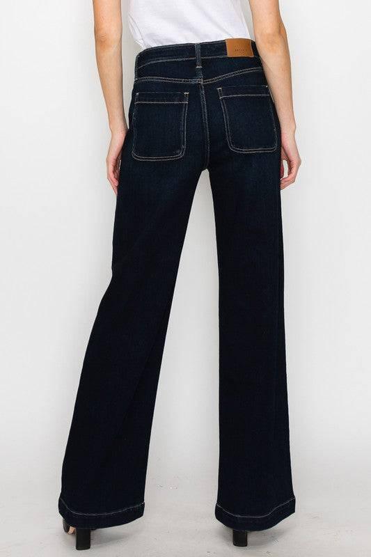 High rise modern wide jeans Jeans