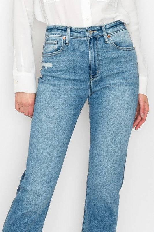 Control Top High Rise Cuffed Plus Size Jeans Jeans