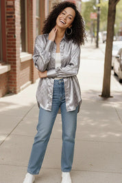 Downtown Glow Checkered Top | Daverri Fashions