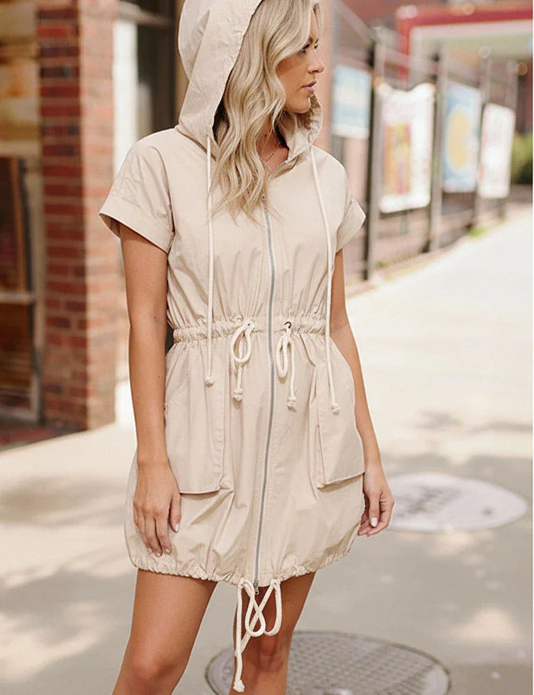 Catch Me Casual Zip Dress | Daverri Fashions