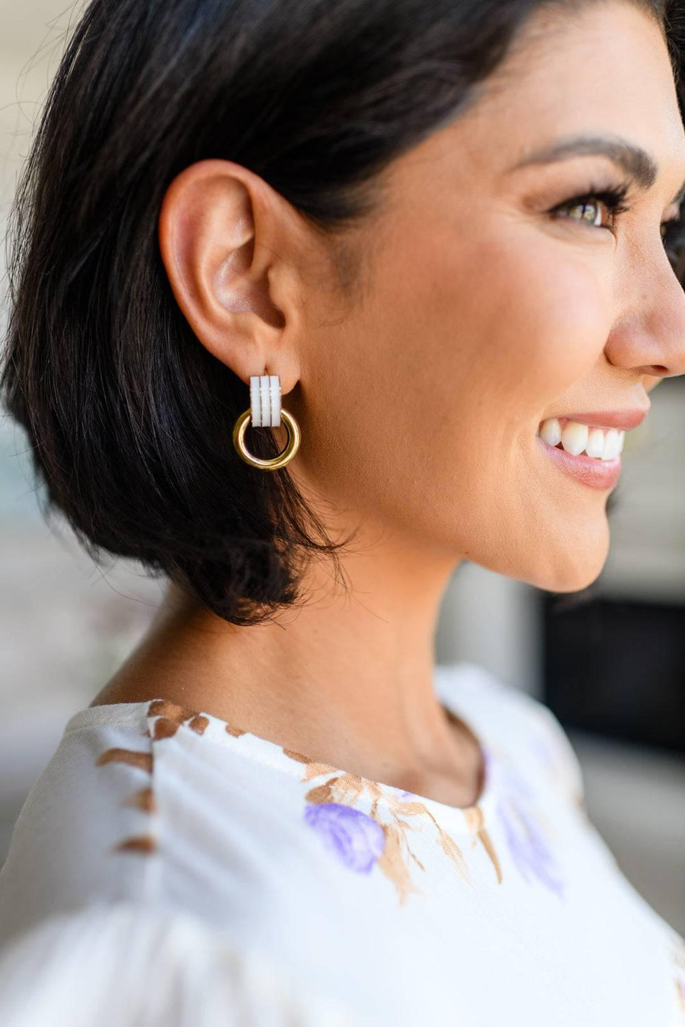 Perlescence ring stainless steel earrings OS Earrings