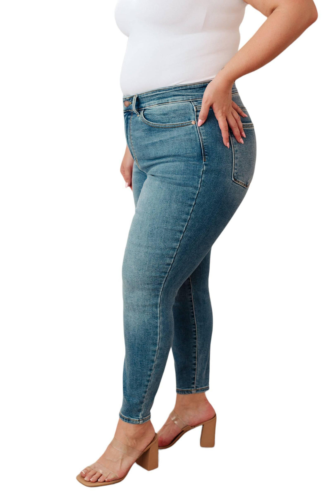 Judy Blue High Rise Thermal Skinny Jeans Jeans