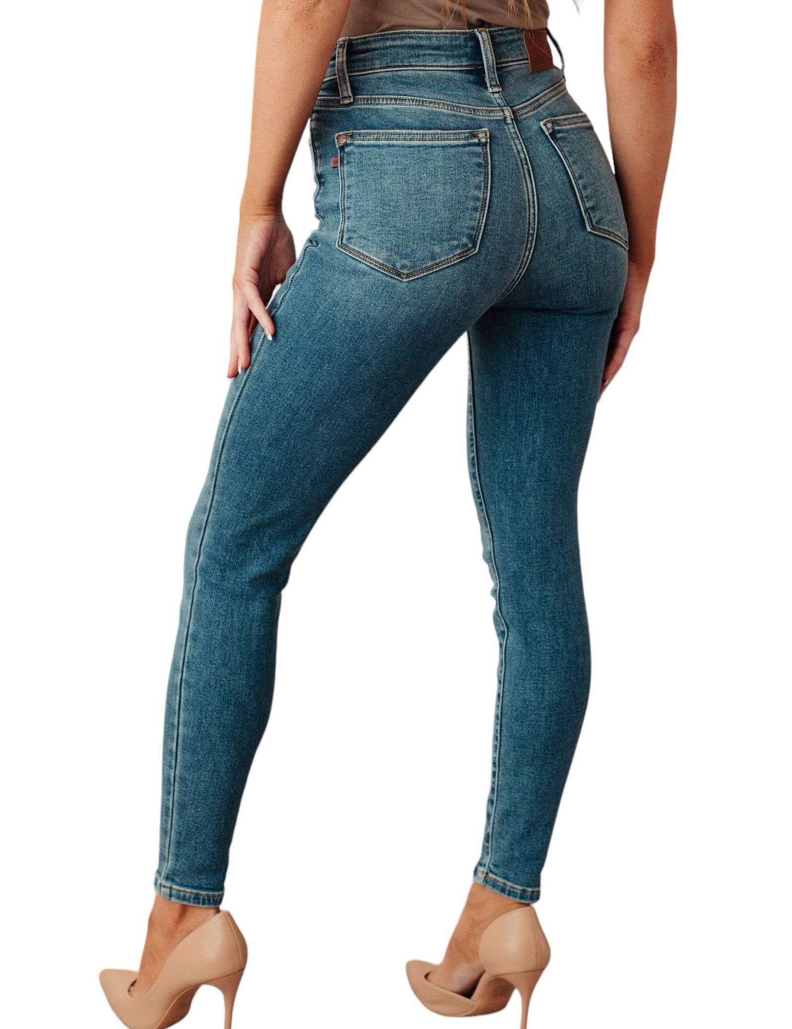 Judy Blue High Rise Thermal Skinny Jeans Jeans