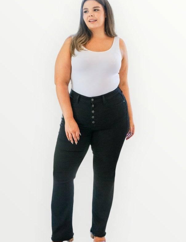 Plus Size Black Bootcut Judy Blue Jeans Jeans