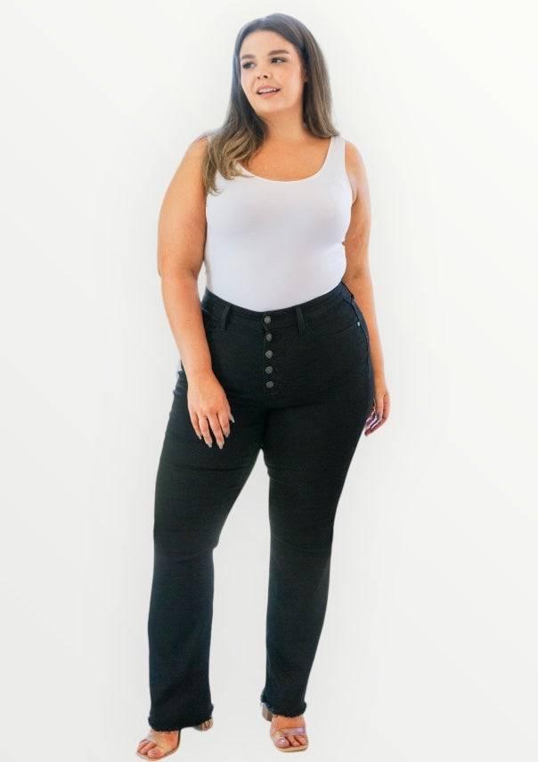 Plus Size Black Bootcut Judy Blue Jeans Jeans