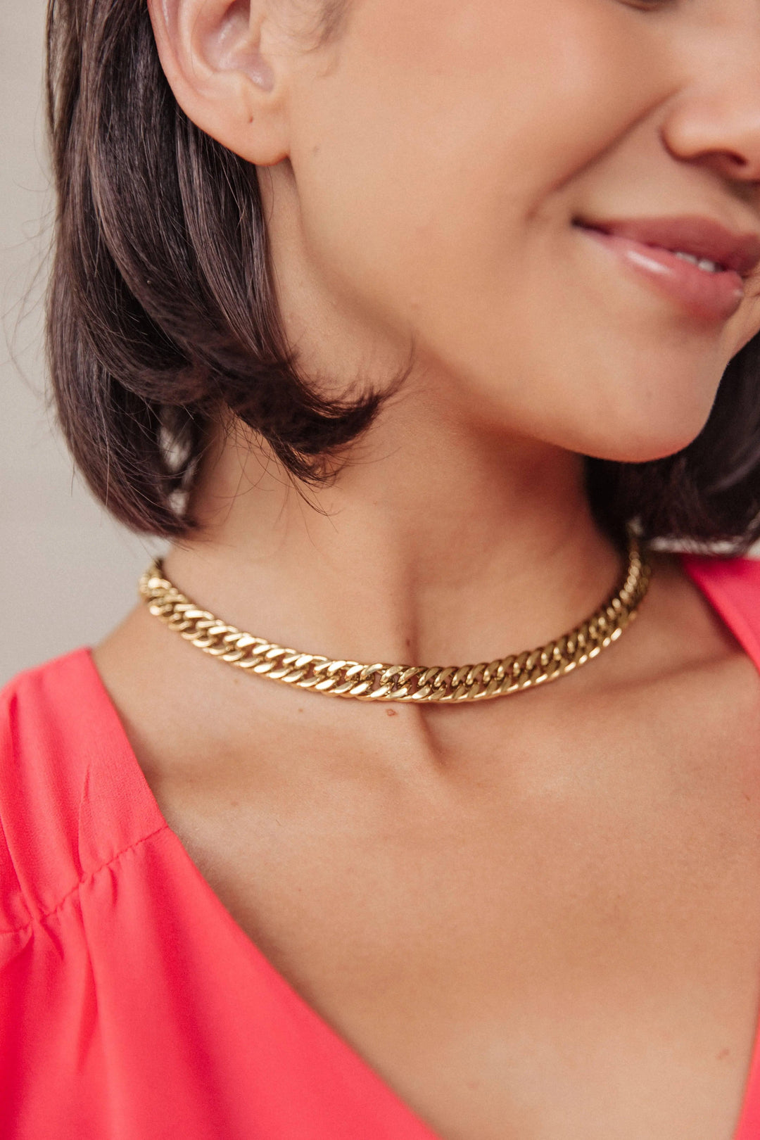 Titanium curb chain necklace OS Necklaces