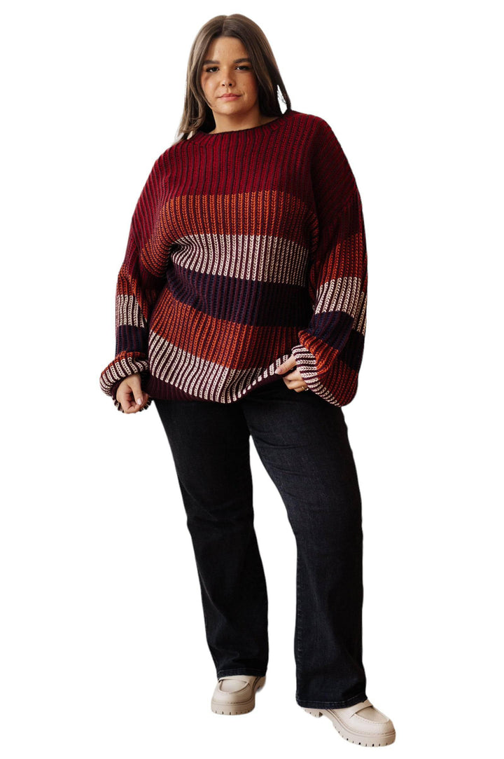 Haptics ombre striped sweater Sweaters