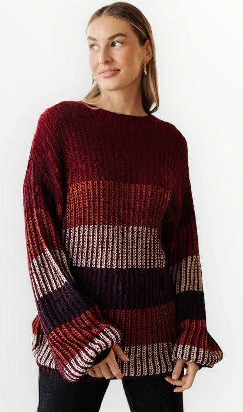 Haptics ombre striped sweater Sweaters