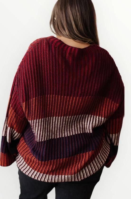 Haptics ombre striped sweater Sweaters