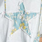 POL Floral Star Patch on hooded blouse with lace detail