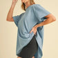 Aemi+Co Round Neck Short Sleeve Oversized T-Shirt - DAVERRI FASHIONS
