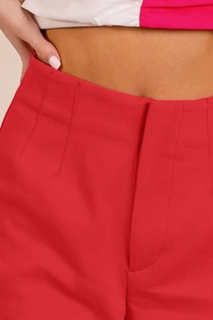 BiBi Cherry Bandless Tailored Shorts Shorts