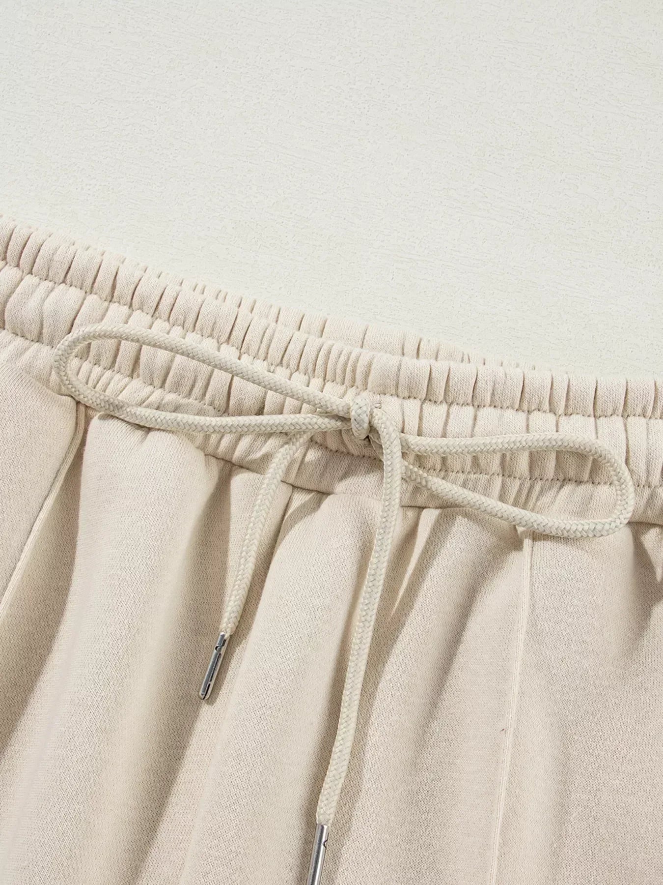 Drop Shoulder Zip Up Jacket and Drawstring Pants Active 2pcs Set - DAVERRI FASHIONS