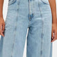 Wide Leg Jeans with Pockets - DAVERRI FASHIONS
