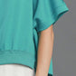 Umgee Full Size Lightweight Cropped Sweatshirt Plus Size