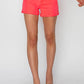 RISEN Plus Size High Rise Cuffed Denim Shorts Denim Shorts