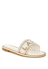 Hot Hub Beaded Lake Como Flat Slip Ons - DAVERRI FASHIONS