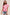 SO ME Check Plaid Casual Sweater Top BLUSH PINK S