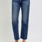RISEN High Rise Slim Barrel Jeans - DAVERRI FASHIONS