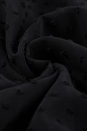 Plus Size Swiss Dot Spliced Lace V-Neck Blouse | Blouses Daverri Fashions