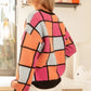 BiBi Multi Color Checker Pattern Sweater - DAVERRI FASHIONS