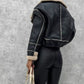 Sherpa Trim Cropped Jacket - DAVERRI FASHIONS