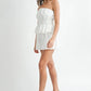 MABLE Floral Eyelet Lace Tube Top and Short Set