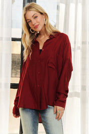 ADORA Button Down Linen Shirt | Daverri Fashions