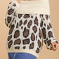 Umgee Plus Size Leopard Off-Shoulder Long Sleeve Sweater - DAVERRI FASHIONS