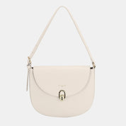 Ivory One Size David Jones Metal Buckle Shoulder Bag | Handbags Daverri Fashions