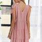 ADORA V-Neck Tie Shoulder Dress Knee Length Dresses