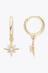Moissanite Star Drop Earrings - DAVERRI FASHIONS