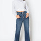 Artemis Vintage Tummy Control 90's Vintage Wide Jeans - DAVERRI FASHIONS