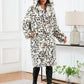 Thermal Leopard Faux Fur Hooded Coat - DAVERRI FASHIONS