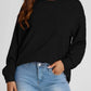 Full Size Texture Round Neck Long Sleeve Sweatshirt - DAVERRI FASHIONS