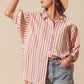 SO ME Multicolored Stripe Button Down Shirt