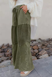Tiered Wide Leg Pants | Pants Daverri Fashions