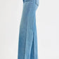 RISEN Full Size Distressed Wide Leg Jeans Plus Size - DAVERRI FASHIONS