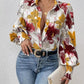Daverri Fashions Floral Print Long Sleeve Shirt - DAVERRI FASHIONS