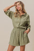 BiBi Crinkle Gauze Shirt and Short Set SAGE Outfit Sets
