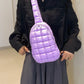 Quilted Nylon Crossbody Bag - DAVERRI FASHIONS