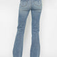 Judy Blue Full Size Tummy Control Back Embroidered Pocketed Bootcut Jeans Plus Size