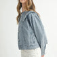 MABLE Scallop Peter Pan Collar Denim Jacket Denim Jackets
