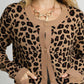 Umgee Leopard Print Button-Down Cardigan - DAVERRI FASHIONS