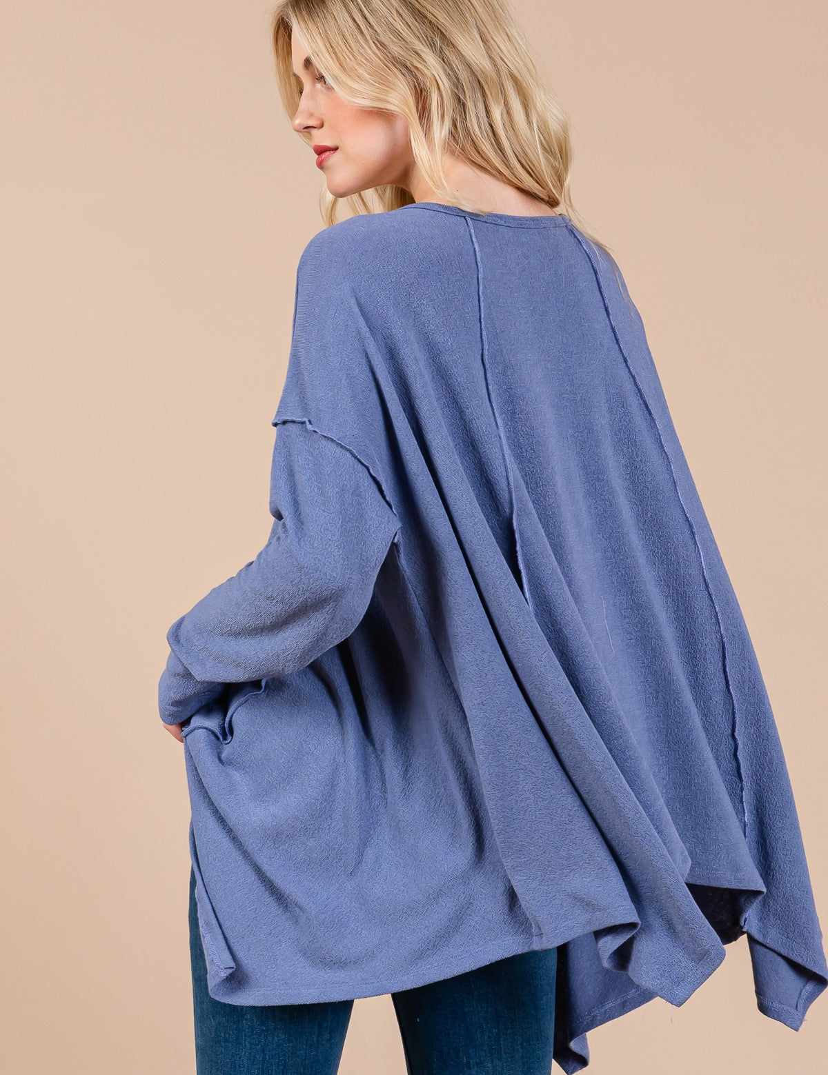 Ces Femme Asymmetrical Long Sleeve top