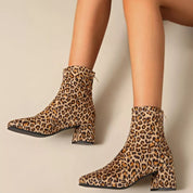 Block Heel Ankle Boots | Boots Daverri Fashions