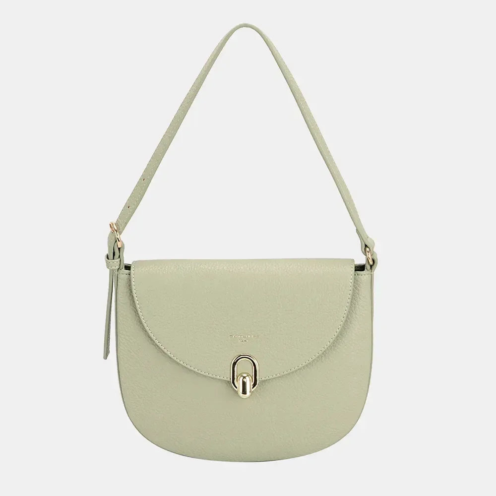 David Jones Metal Buckle Shoulder Bag - DAVERRI FASHIONS