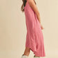 Aemi + Co High-Low Hem Scoop Neck Midi Tank Dress - DAVERRI FASHIONS