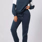 Drop Shoulder Loose Sweatshirt and Joggers Active Set - DAVERRI FASHIONS